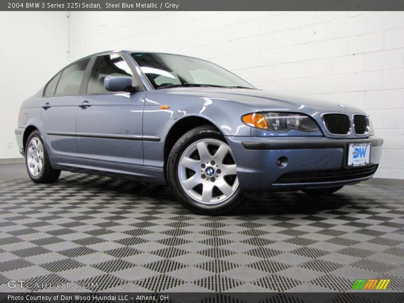Steel Blue Metallic / Grey 2004 BMW 3 Series 325i Sedan