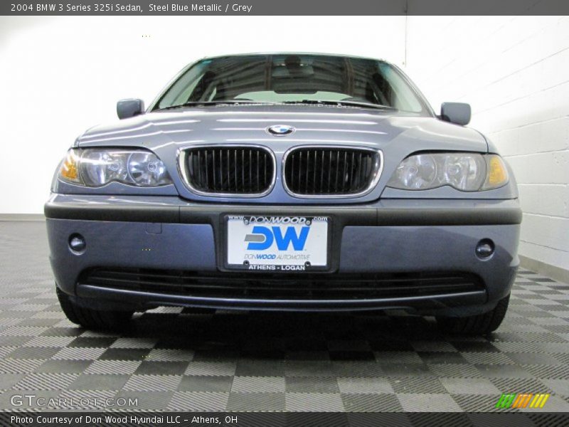 Steel Blue Metallic / Grey 2004 BMW 3 Series 325i Sedan