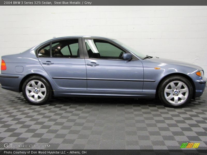 Steel Blue Metallic / Grey 2004 BMW 3 Series 325i Sedan