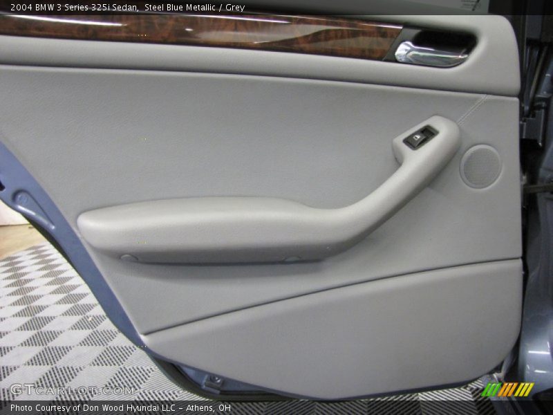 Steel Blue Metallic / Grey 2004 BMW 3 Series 325i Sedan