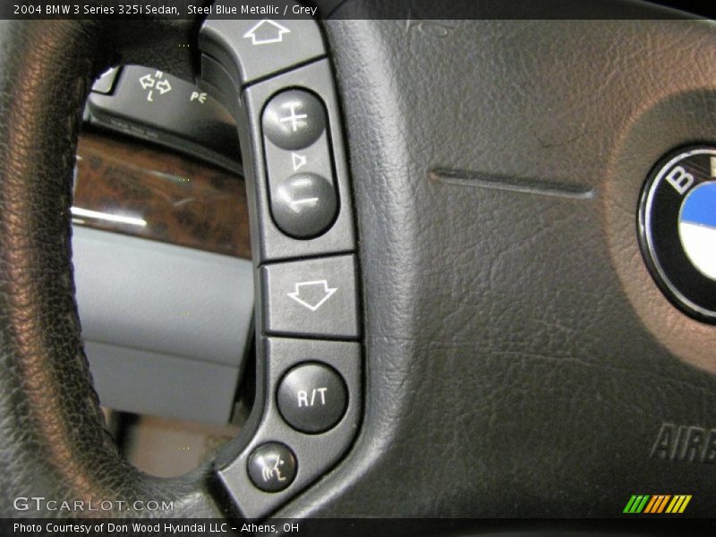 Steel Blue Metallic / Grey 2004 BMW 3 Series 325i Sedan