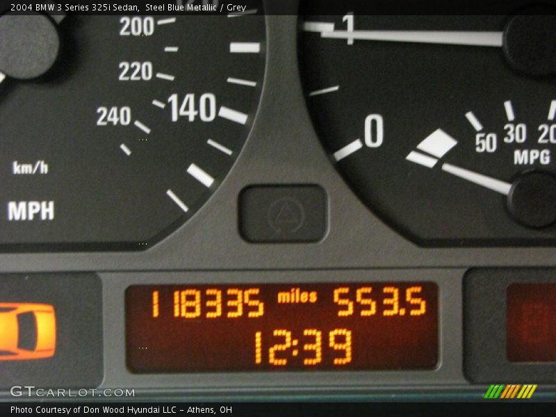 Steel Blue Metallic / Grey 2004 BMW 3 Series 325i Sedan