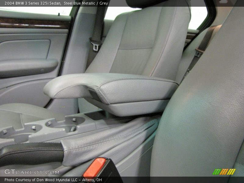 Steel Blue Metallic / Grey 2004 BMW 3 Series 325i Sedan