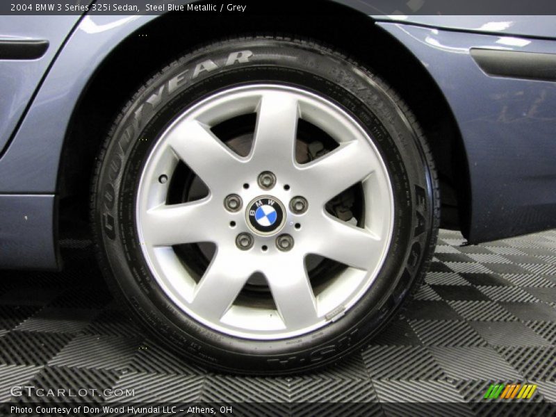 Steel Blue Metallic / Grey 2004 BMW 3 Series 325i Sedan