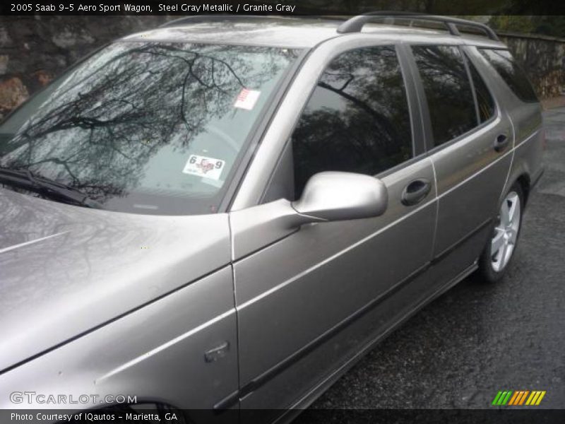 Steel Gray Metallic / Granite Gray 2005 Saab 9-5 Aero Sport Wagon