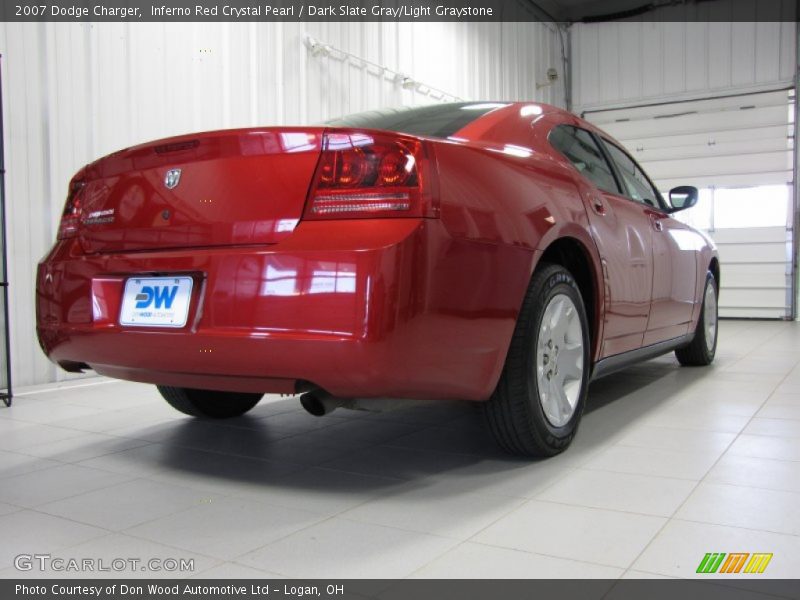 Inferno Red Crystal Pearl / Dark Slate Gray/Light Graystone 2007 Dodge Charger
