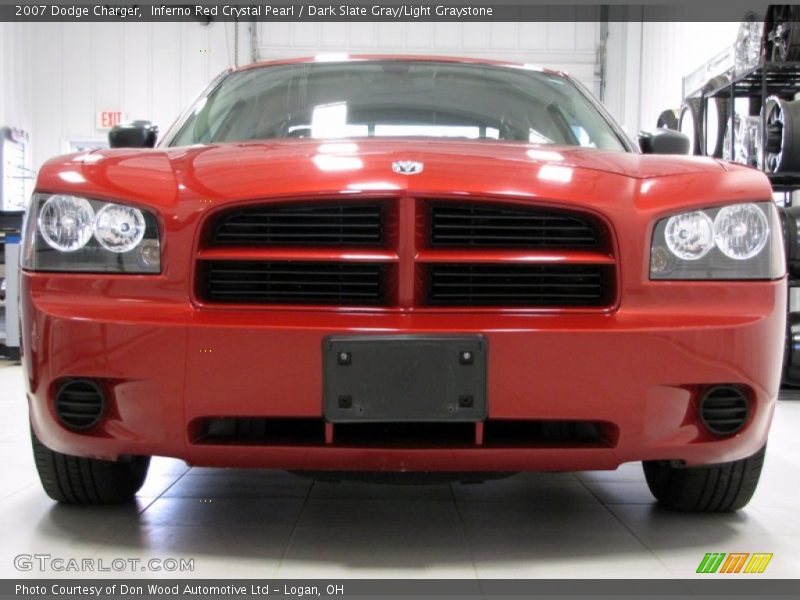 Inferno Red Crystal Pearl / Dark Slate Gray/Light Graystone 2007 Dodge Charger
