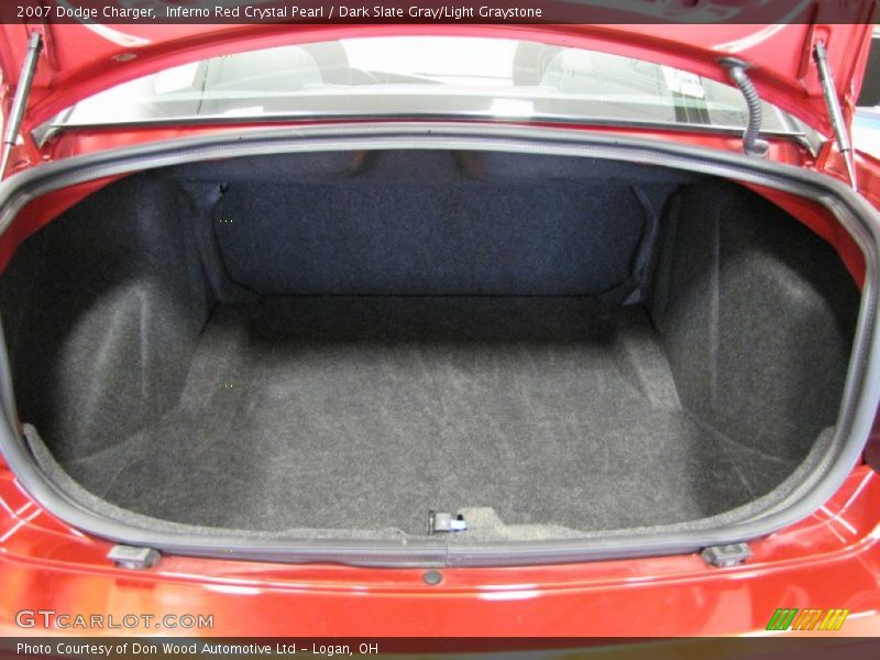Inferno Red Crystal Pearl / Dark Slate Gray/Light Graystone 2007 Dodge Charger