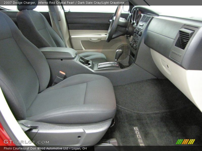 Inferno Red Crystal Pearl / Dark Slate Gray/Light Graystone 2007 Dodge Charger