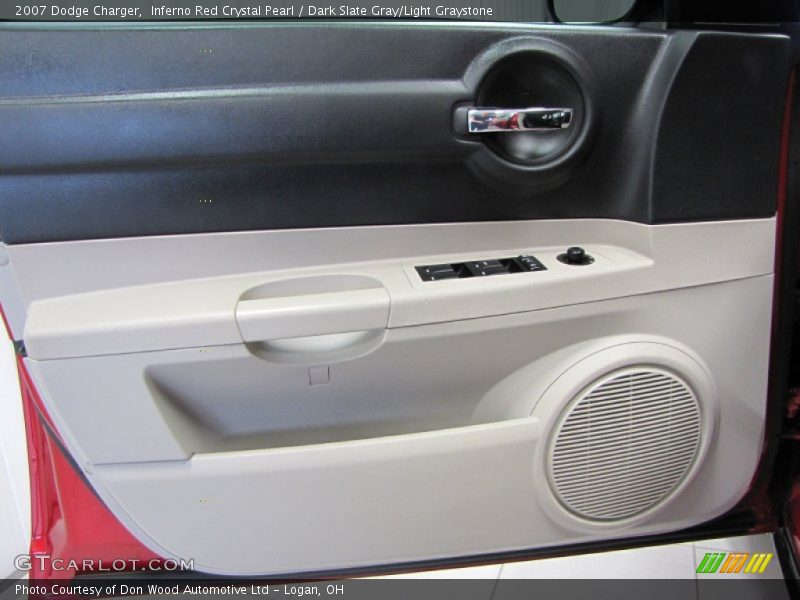 Inferno Red Crystal Pearl / Dark Slate Gray/Light Graystone 2007 Dodge Charger