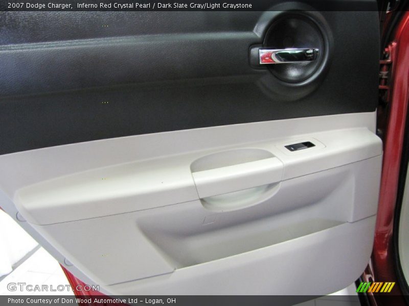 Inferno Red Crystal Pearl / Dark Slate Gray/Light Graystone 2007 Dodge Charger