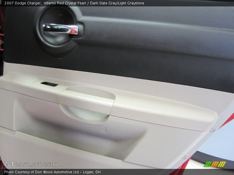 Inferno Red Crystal Pearl / Dark Slate Gray/Light Graystone 2007 Dodge Charger