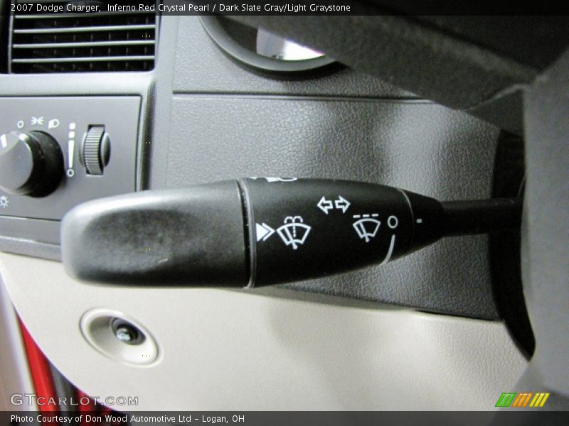 Inferno Red Crystal Pearl / Dark Slate Gray/Light Graystone 2007 Dodge Charger