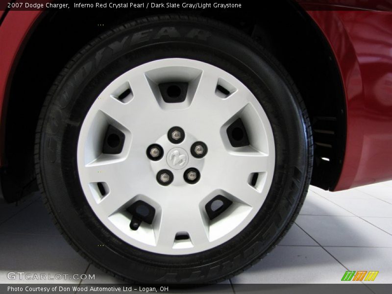 Inferno Red Crystal Pearl / Dark Slate Gray/Light Graystone 2007 Dodge Charger