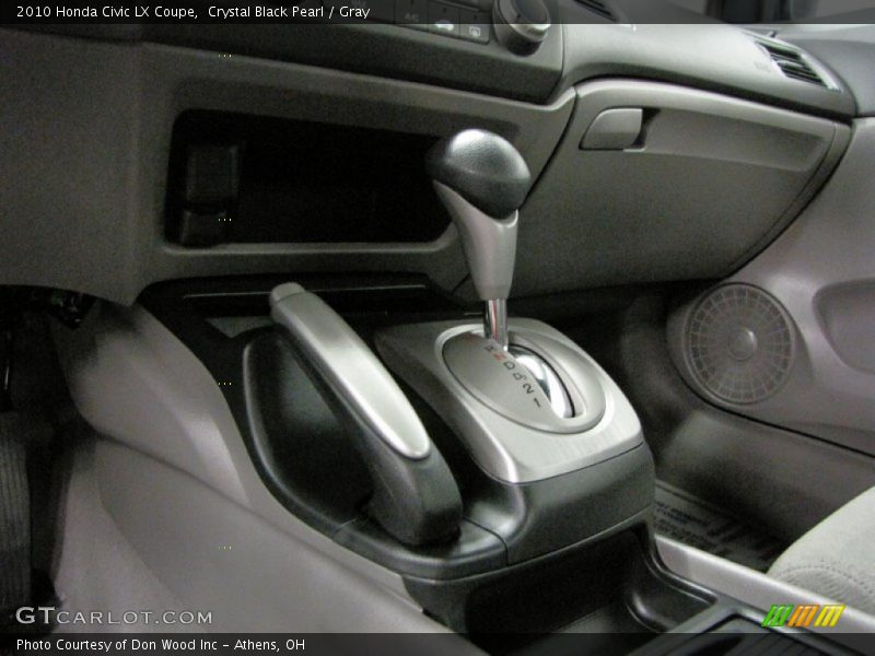 Crystal Black Pearl / Gray 2010 Honda Civic LX Coupe