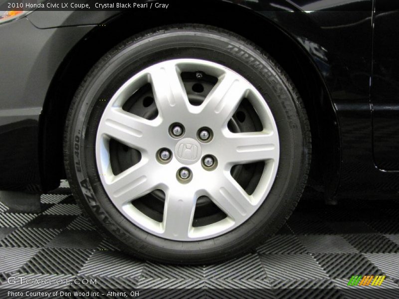 Crystal Black Pearl / Gray 2010 Honda Civic LX Coupe