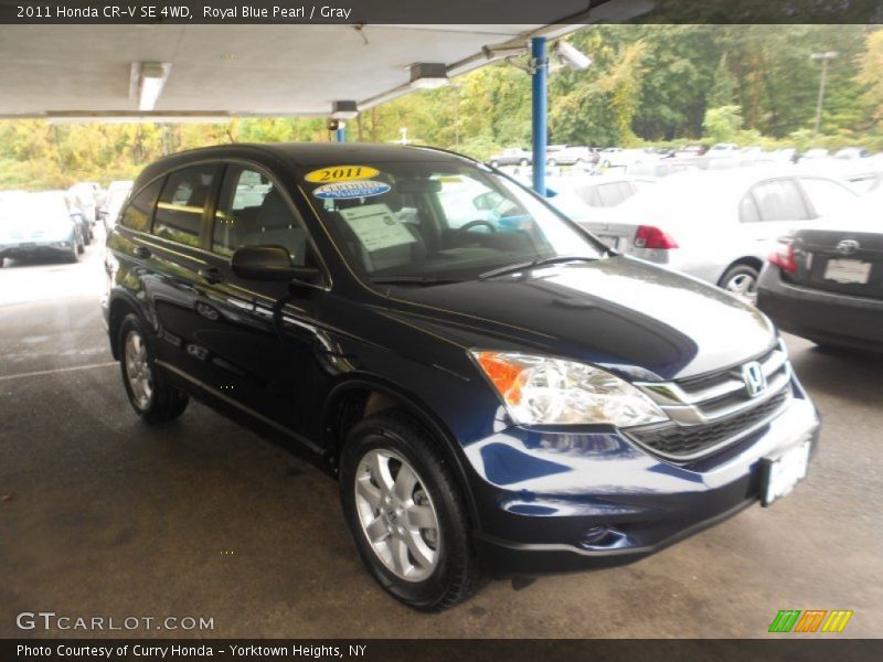 Royal Blue Pearl / Gray 2011 Honda CR-V SE 4WD