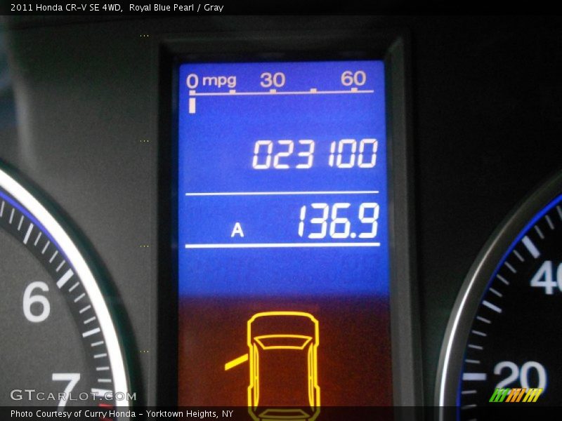 Royal Blue Pearl / Gray 2011 Honda CR-V SE 4WD