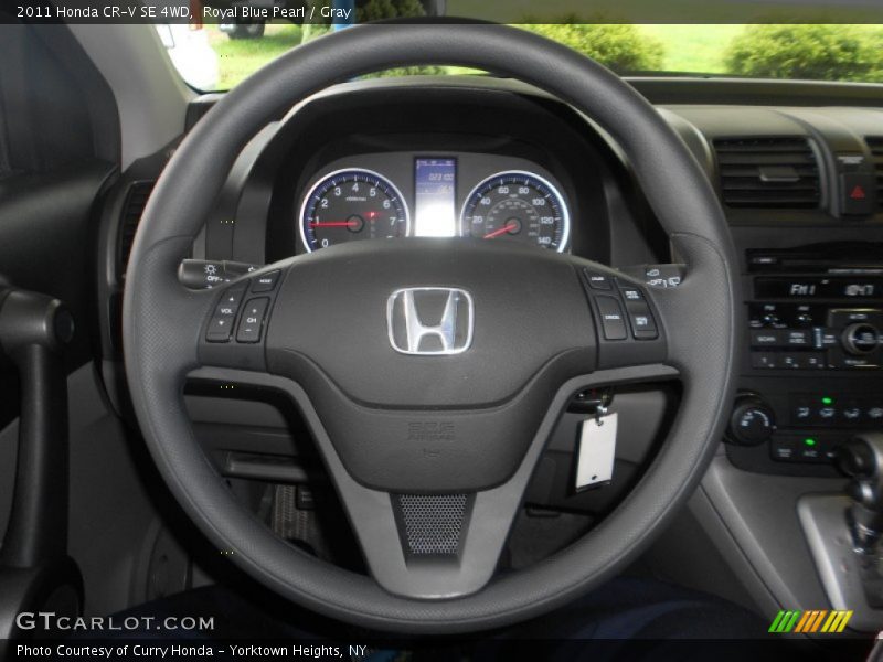 Royal Blue Pearl / Gray 2011 Honda CR-V SE 4WD