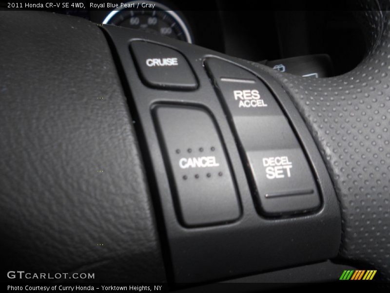 Royal Blue Pearl / Gray 2011 Honda CR-V SE 4WD