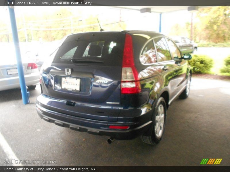 Royal Blue Pearl / Gray 2011 Honda CR-V SE 4WD
