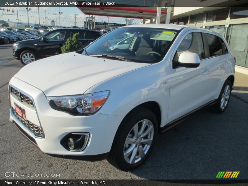 White Pearl / Black 2013 Mitsubishi Outlander Sport SE 4WD