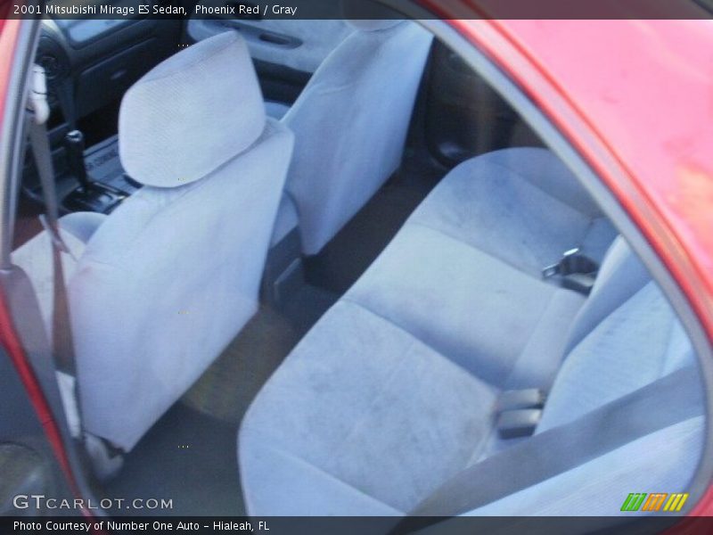 Phoenix Red / Gray 2001 Mitsubishi Mirage ES Sedan