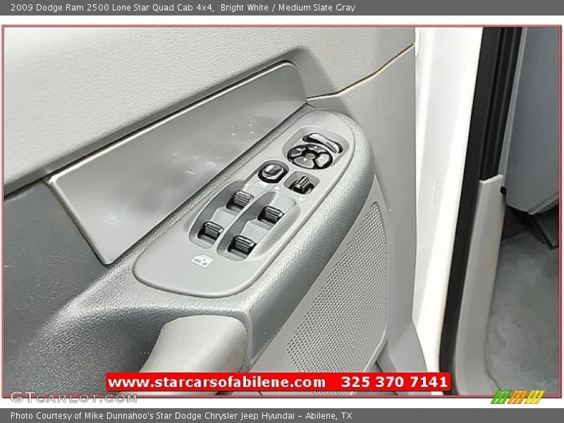 Bright White / Medium Slate Gray 2009 Dodge Ram 2500 Lone Star Quad Cab 4x4