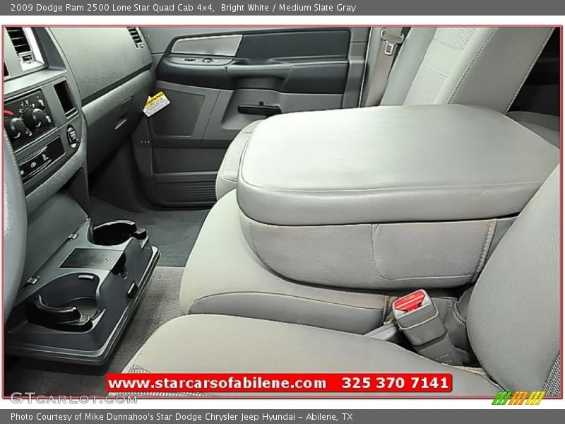 Bright White / Medium Slate Gray 2009 Dodge Ram 2500 Lone Star Quad Cab 4x4