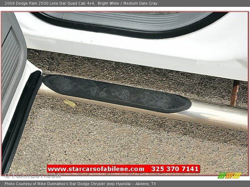 Bright White / Medium Slate Gray 2009 Dodge Ram 2500 Lone Star Quad Cab 4x4
