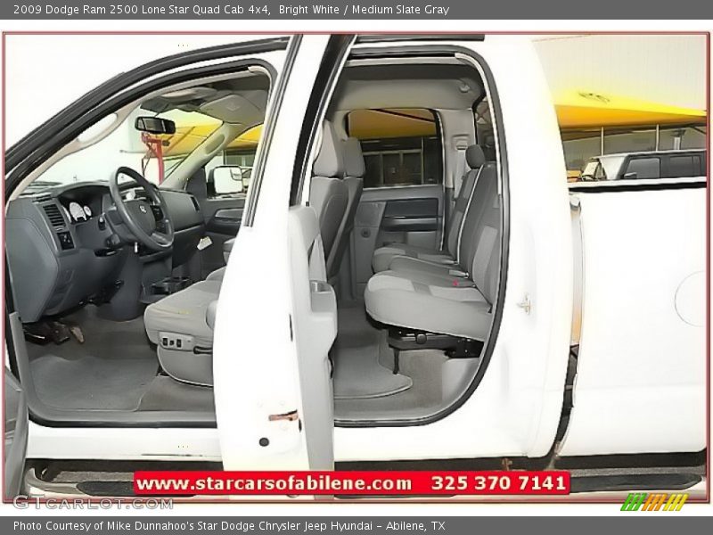 Bright White / Medium Slate Gray 2009 Dodge Ram 2500 Lone Star Quad Cab 4x4