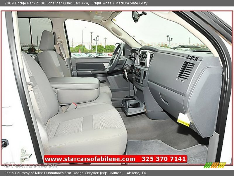 Bright White / Medium Slate Gray 2009 Dodge Ram 2500 Lone Star Quad Cab 4x4