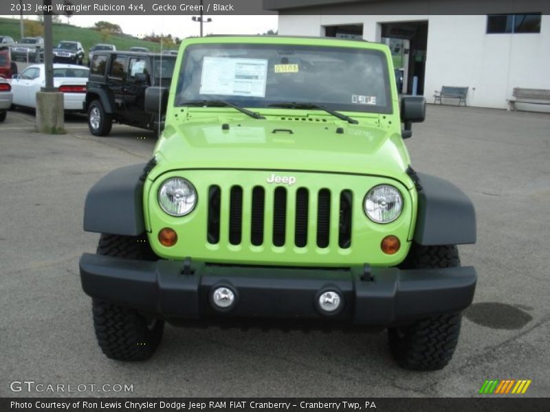 Gecko Green / Black 2013 Jeep Wrangler Rubicon 4x4