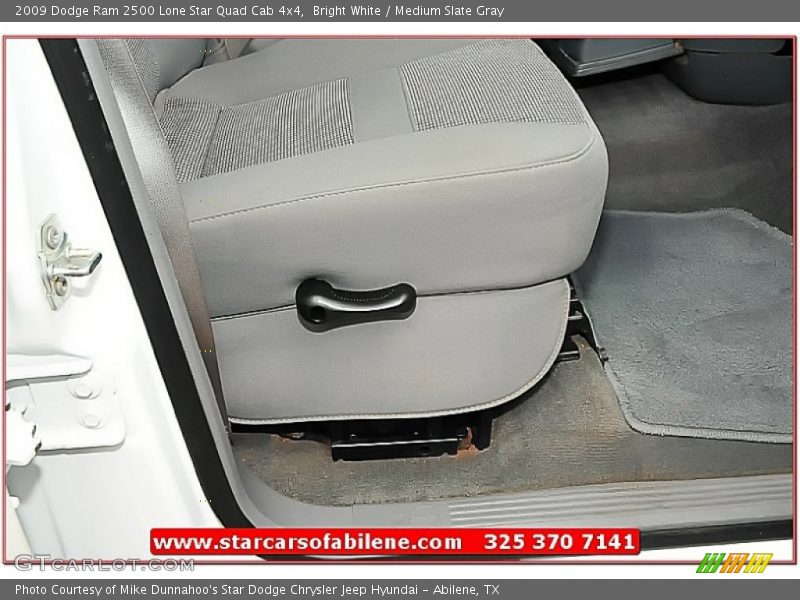 Bright White / Medium Slate Gray 2009 Dodge Ram 2500 Lone Star Quad Cab 4x4
