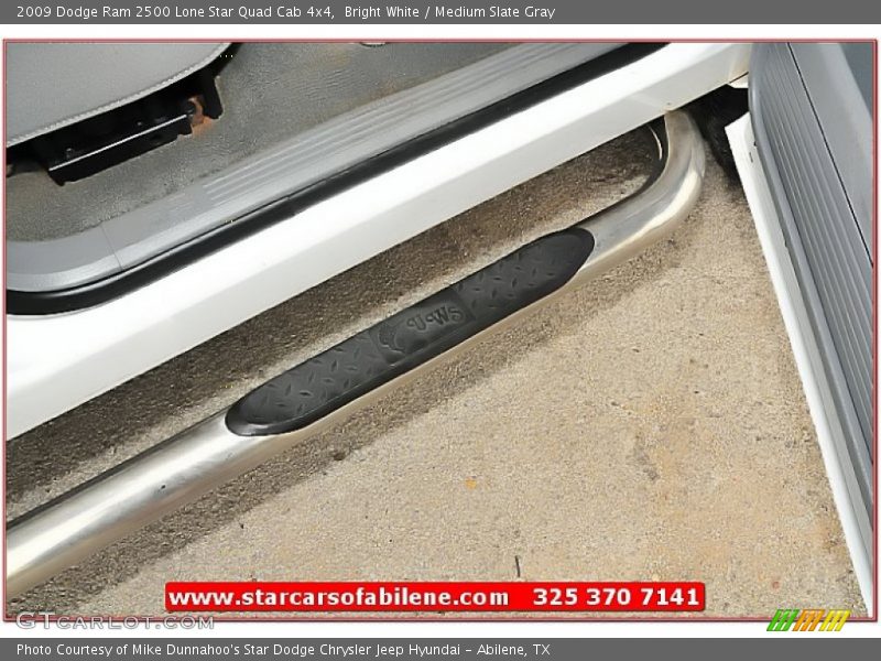 Bright White / Medium Slate Gray 2009 Dodge Ram 2500 Lone Star Quad Cab 4x4