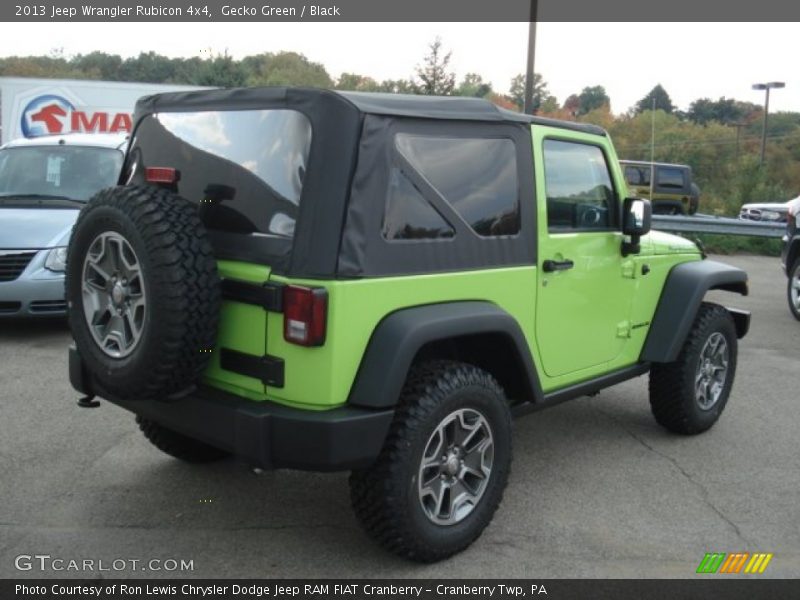 Gecko Green / Black 2013 Jeep Wrangler Rubicon 4x4