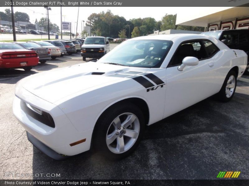 Bright White / Dark Slate Gray 2011 Dodge Challenger R/T Plus
