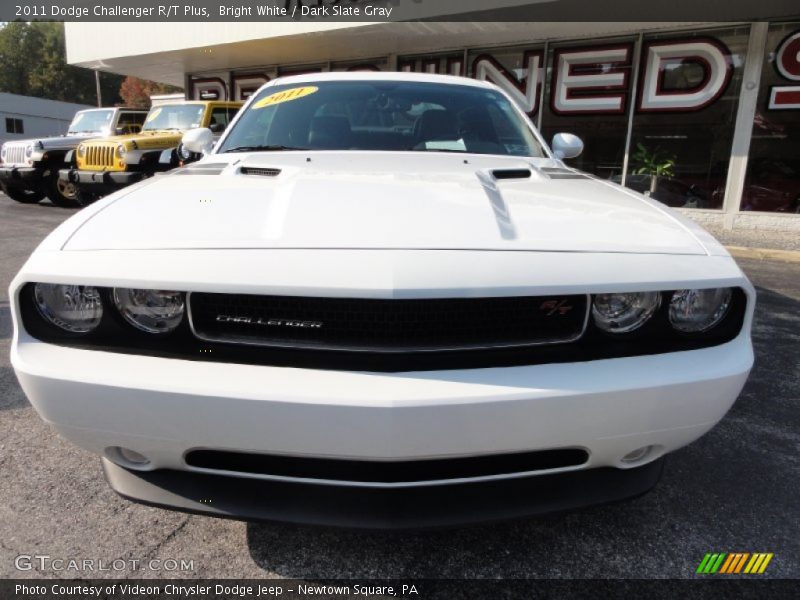 Bright White / Dark Slate Gray 2011 Dodge Challenger R/T Plus