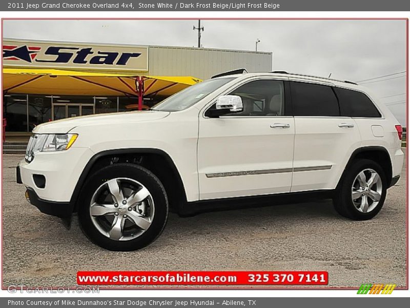 Stone White / Dark Frost Beige/Light Frost Beige 2011 Jeep Grand Cherokee Overland 4x4