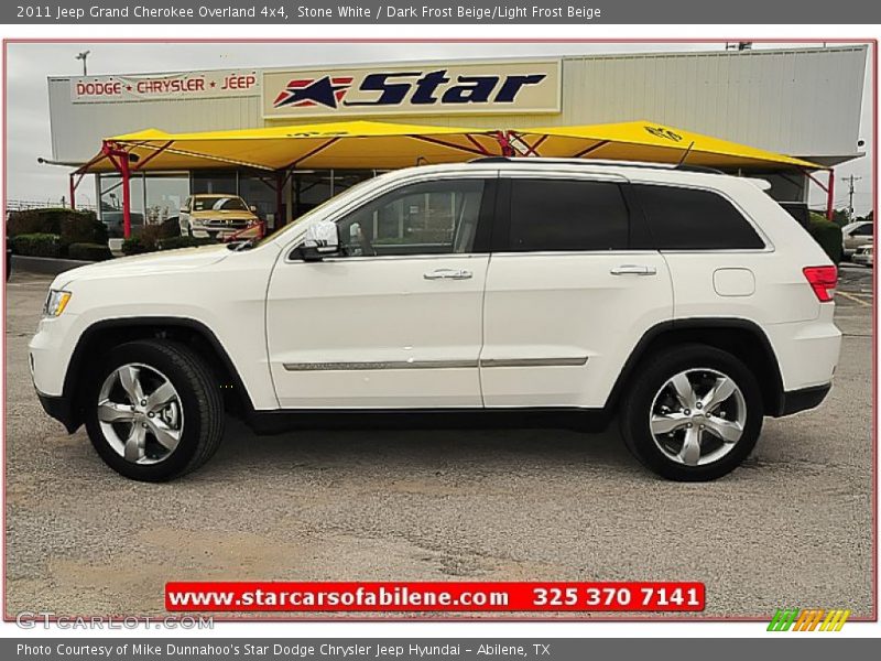 Stone White / Dark Frost Beige/Light Frost Beige 2011 Jeep Grand Cherokee Overland 4x4