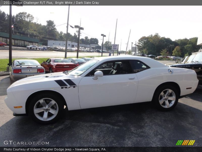 Bright White / Dark Slate Gray 2011 Dodge Challenger R/T Plus