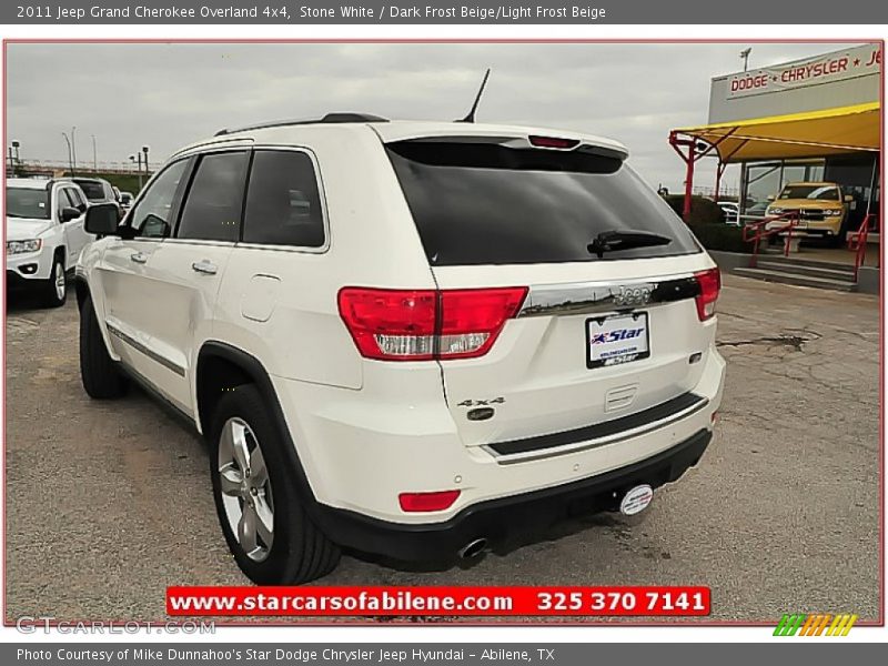 Stone White / Dark Frost Beige/Light Frost Beige 2011 Jeep Grand Cherokee Overland 4x4