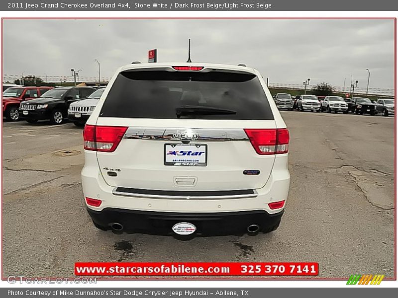 Stone White / Dark Frost Beige/Light Frost Beige 2011 Jeep Grand Cherokee Overland 4x4