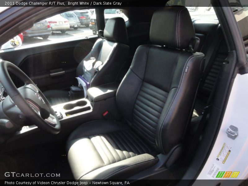 Bright White / Dark Slate Gray 2011 Dodge Challenger R/T Plus