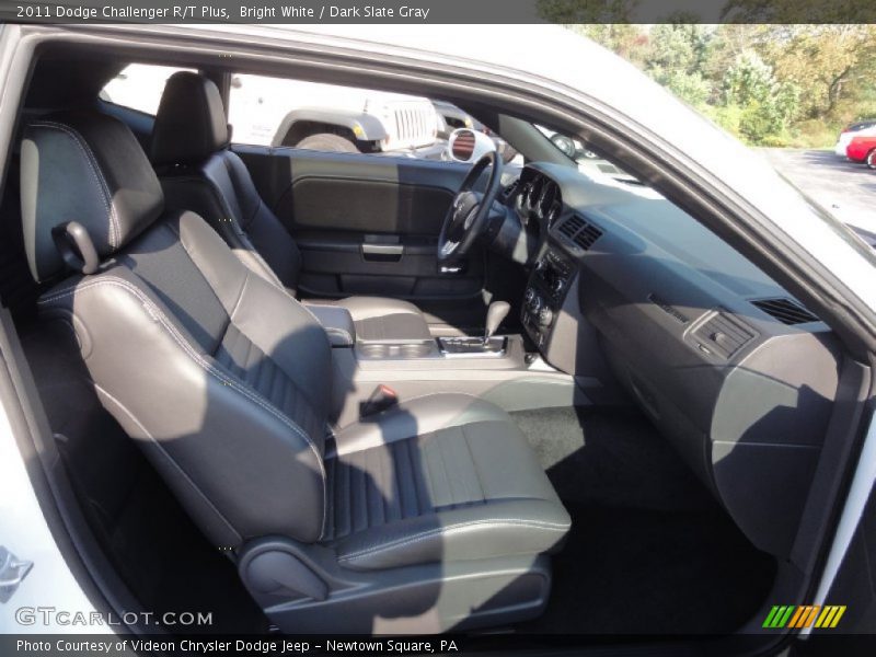 Bright White / Dark Slate Gray 2011 Dodge Challenger R/T Plus