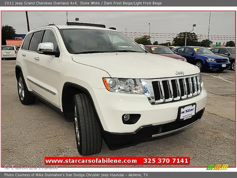 Stone White / Dark Frost Beige/Light Frost Beige 2011 Jeep Grand Cherokee Overland 4x4