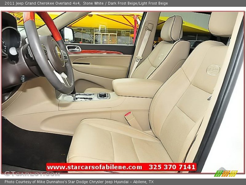 Stone White / Dark Frost Beige/Light Frost Beige 2011 Jeep Grand Cherokee Overland 4x4