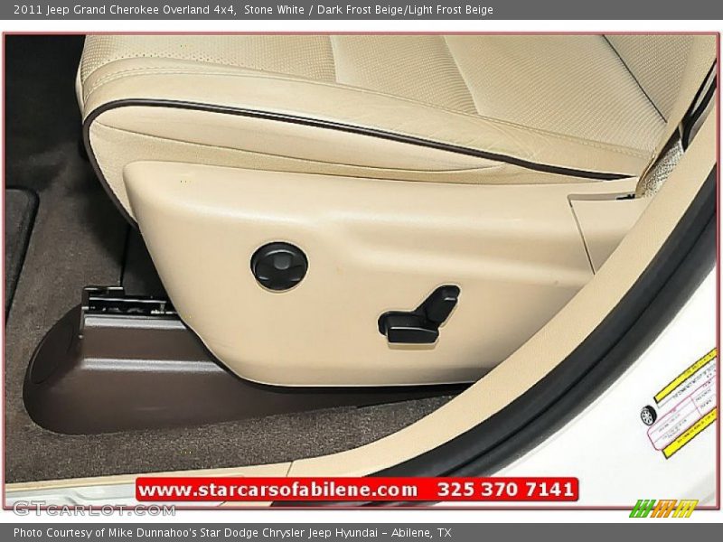Stone White / Dark Frost Beige/Light Frost Beige 2011 Jeep Grand Cherokee Overland 4x4
