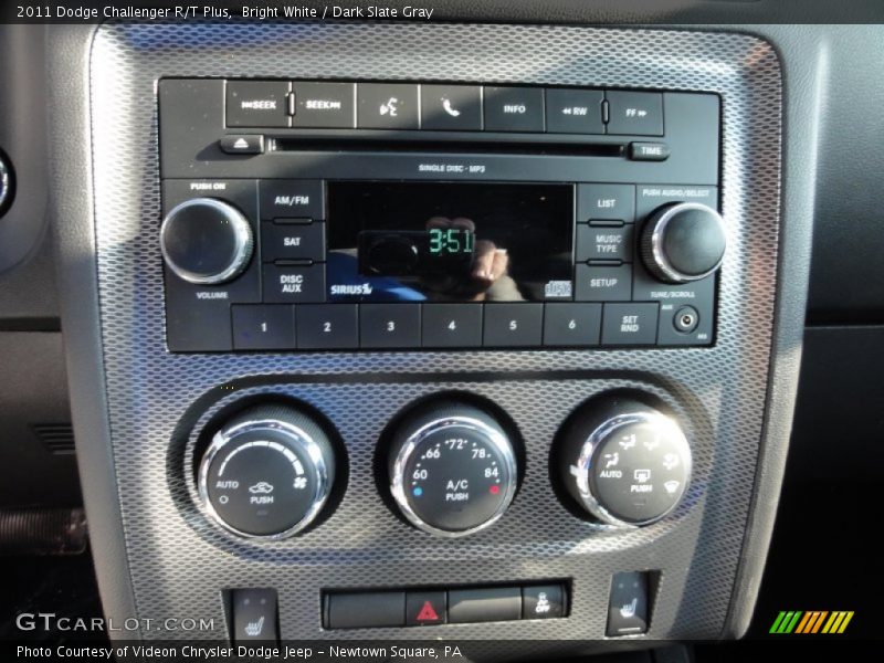 Bright White / Dark Slate Gray 2011 Dodge Challenger R/T Plus
