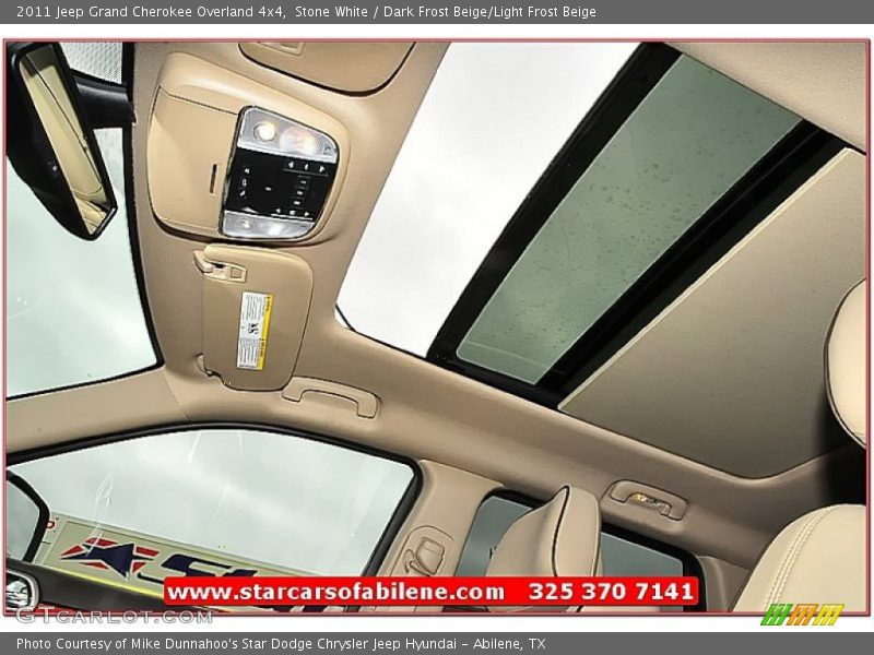 Stone White / Dark Frost Beige/Light Frost Beige 2011 Jeep Grand Cherokee Overland 4x4